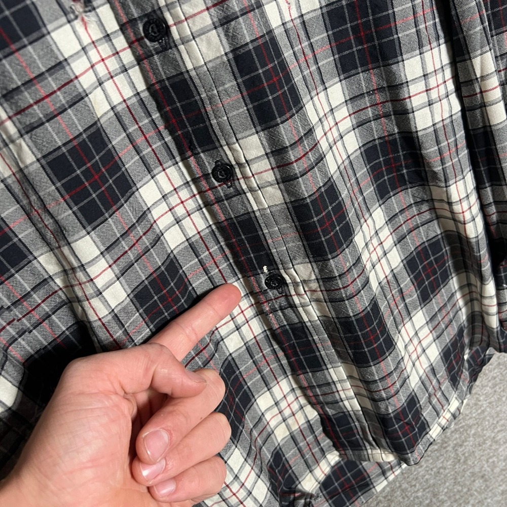Sir Pendleton Mens Large Plaid Flannel Button Down Long Sleeve Shirt - Picture 3 of 13